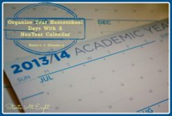 Organize Your Homeschool Days With A NeuYear Calendar