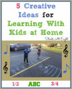 5 Creative Ideas for Learning With Kids at Home from Starts At Eight