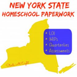 New York State Homeschool Paperwork from Starts At Eight