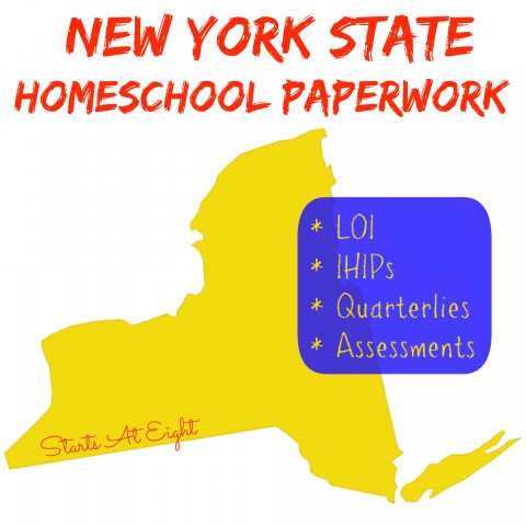 New York State Homeschool Paperwork from Starts At Eight