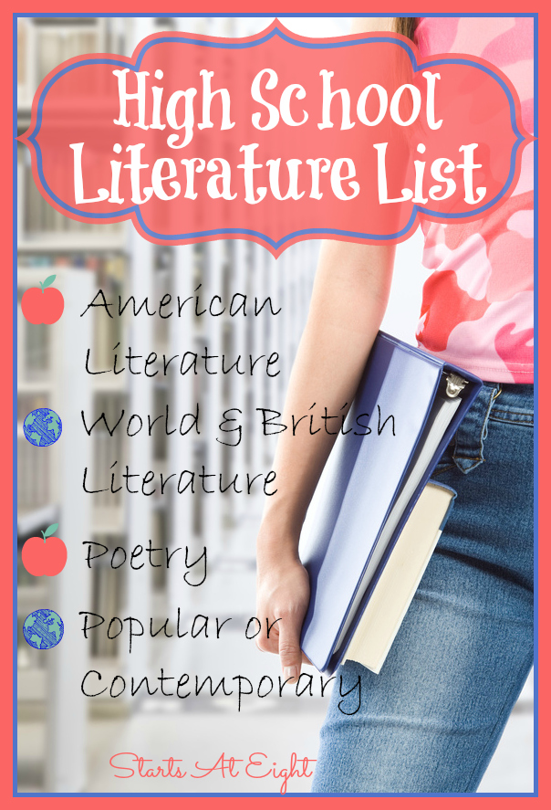 high-school-literature-list-american-literature-startsateight