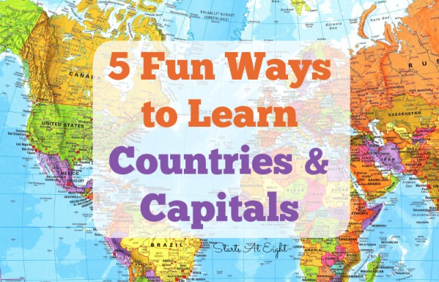 Learn Countries & Its Capitals Names, World Map
