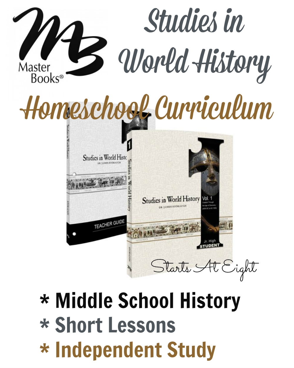 Middle School History Homeschool Curriculum - StartsAtEight