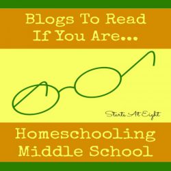 Blogs To Read If You Are Homeschooling Middle School from Starts At Eight