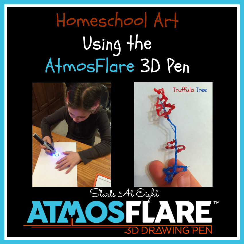 verdieping snor afbreken Homeschool Art Using The AtmosFlare 3D Pen - StartsAtEight