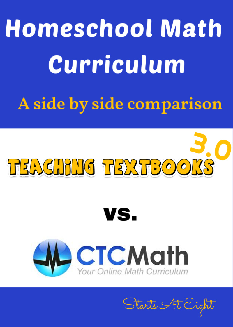 Homeschool Math Curriculum: Teaching Textbooks 3.0 Vs. CTC Math ...