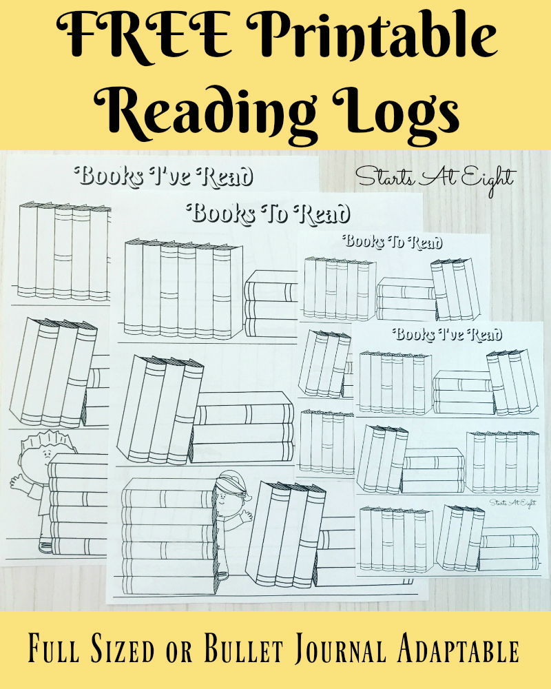 Books to Read Bullet Journal Printable