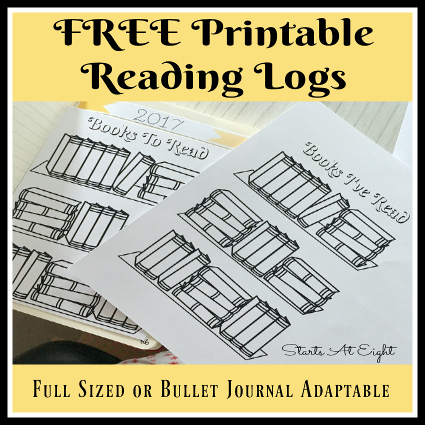 Bullet Journal Books to Read Planner Printable