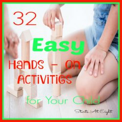 32 Easy Hands On Activities for Fun and Learning from Starts At Eight