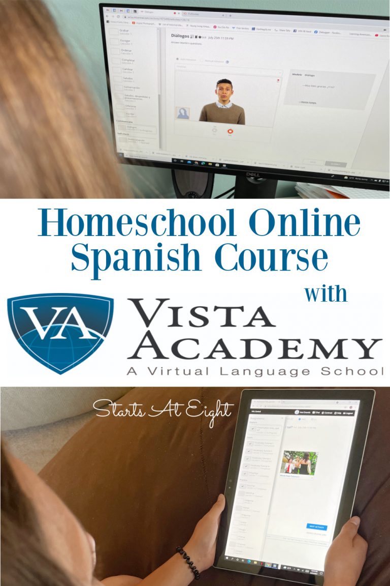 Homeschool Online Spanish Course with Vista Academy StartsAtEight