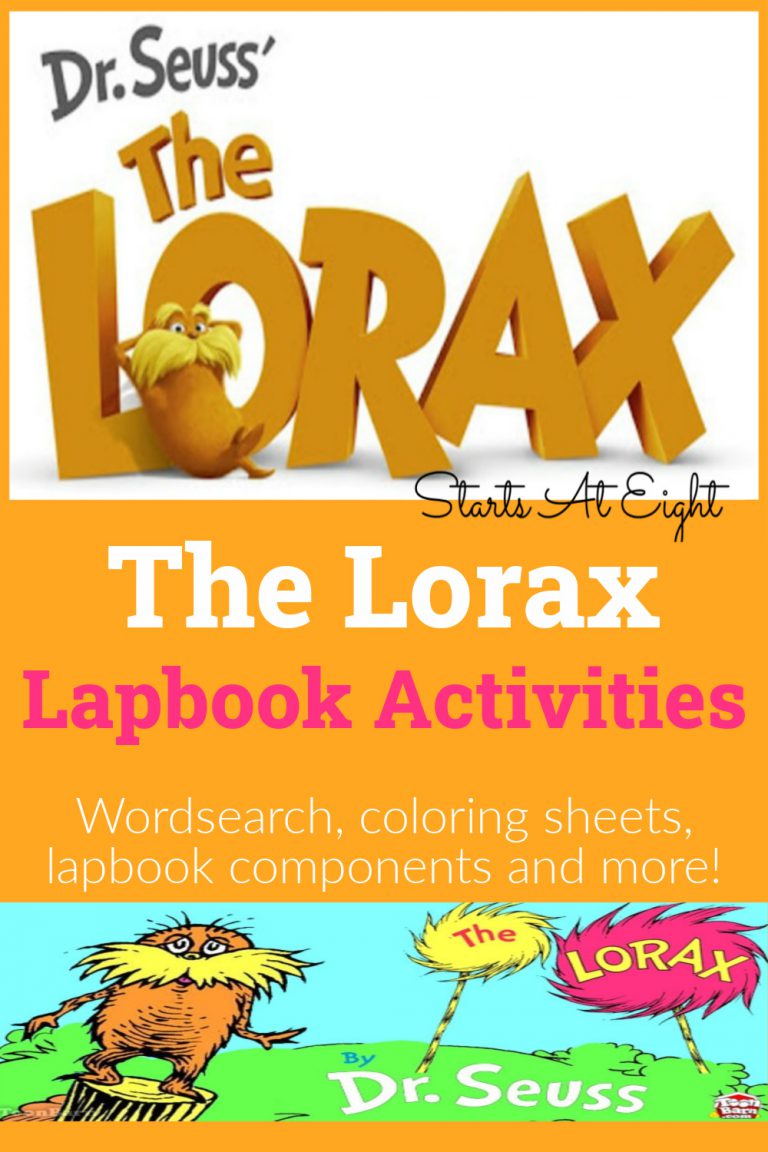 The Lorax Lapbook Activities - StartsAtEight