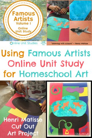 Using Famous Artists Online Unit Study for Homeschool Art - StartsAtEight